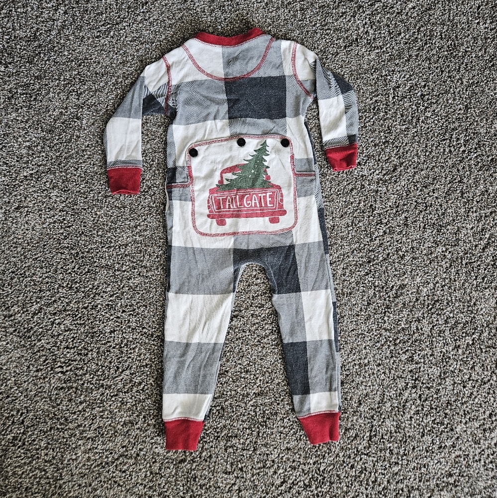 Lazy One 2T Red Truck Flapjack Pajamas